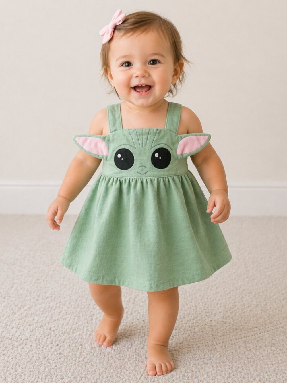 Star Wars Baby Yoda Green Sundress